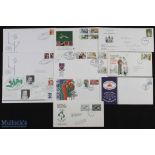 Rugby First Day Postal Covers inc Signed (10): Lovely FDCs for the IRFU and the RFU Centenaries,