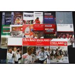 Collection of England international home match programmes to include 1999 Sweden (Euro 2000) +