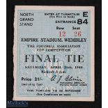 Ticket: 1948 FAC final match ticket; good. (1)