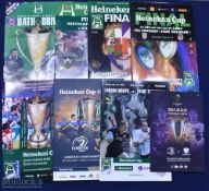 1998-2018 European Cup Rugby Final Programmes (8): A4 colourful editions from 98, 00, 02-05 inc,