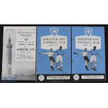 1956/57 Grimsby Town v Leicester City home (Xmas Day) programme; away at Leicester City (Boxing Day)
