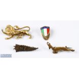1950-70 inc Lions Vintage Rugby Badge Selection (4): Lapel badges to include lovely British Lions '