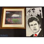 Wales Football Picture Photographs to include a 2001 framed picture of Cardiff Arms park, this was