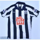 West Bromwich Albion 2010/11 Mulumbu No 21 match issue home football shirt Premier League badges