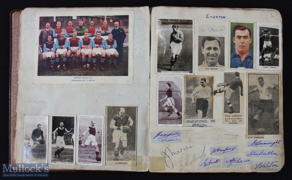 1940s Album containing autographs of many football club players; some noted are ARSENAL 1946 - Image 2 of 10
