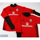 Wales FA National Football Team Adidas Training Tops, sizes small and medium. Please note: Former