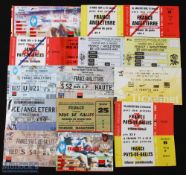 1969-2007 France Home Rugby Tickets v England and Wales (15): v England 84, 88, 92 (2 different),