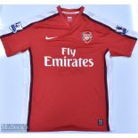 Arsenal 2009/10 Song No 17 match issue home football shirt Premier League badges to sleeves, Nike/