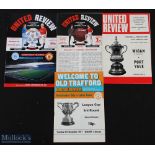 Selection of match programmes at Manchester United to include 1961/62 Liverpool v Preston NE (FAC