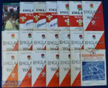 1948-1990 England Home Rugby Programmes v Wales (22): A splendid run of Twickenham issues from