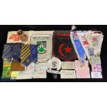 RFU Centenary History & Other Rugby Ephemera (Qty): Good copy with d/j and plastic wrappers of the
