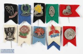 Rugby Badge Collection 'C' inc SA Provinces on felt (10): Pinned on felt 'ribbons' or patches, 1950s