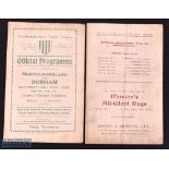 Rare 1925/1932 Northumberland/Durham County Championship Rugby Programmes (2): Hard to find