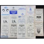 Collection of Worthing FC home programmes 1954/55 Bognor Regis (Sussex SC s/f), 1955/56 Slough Town,