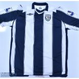 West Bromwich Albion 2008/09 Bednar No 9 match issue home football shirt Premier League badges to