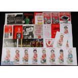 Liverpool FC memorabilia to include Bill Shankly b&w photos (4, handshakes with players at