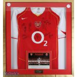 Arsenal 2004/05 Multi-Signed football shirt size XL size Nike shirt, team signatures to front in