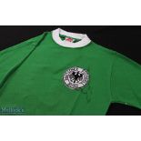 1972 West Germany international match shirt v England at Wembley 29 April 1972; green with white