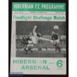 1955 Hibernian v Arsenal Floodlight challenge match 21 March 1955; good. (1)