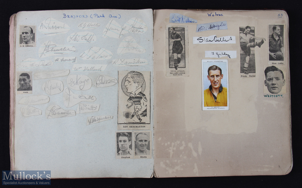 1940s Album containing autographs of many football club players; some noted are ARSENAL 1946 - Image 5 of 10