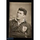1950s Signed Photo: A Domenech, French Rugby Star. A crisp clean 6" x 4" professionally posed in kit