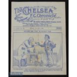 Pre-war 1933/1934 Chelsea v Portsmouth Div.1 match programme 2 April 1934; folds, fair at best. (1)