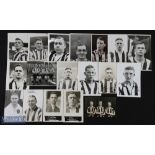 Series of Grimsby Town pre-war postcard photographs to include Kelly, Jennings, Beattie, Carmichael,