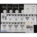 Collection of East Stirlingshire home programmes 1963/64 Queens Park (SLC), Dunfermline (SC),