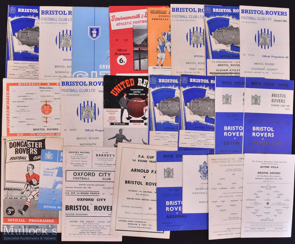 1948-1968 Bristol Rovers Football Programmes - a great selection of programmes in good to good