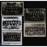 1919-1930 Llanelli & Wales etc Rugby Photographs (5): Postcard sized, to include beautifully and