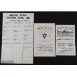 1949/50 Grimsby Town v Leicester City Div. 2 match programme 5 November 1949 plus Grimsby Town teams