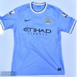 Manchester City 2013/14 Boyata No 38 match issue home football shirt Premier League badges to