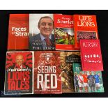 Rugby Books: Mainly Llanelli & Lions (9): Random History of Rugby, Spragg; Little Book of 6 Nations,