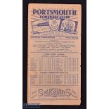 1946/47 Portsmouth v Grimsby Town Div. 1 match programme 1st March 1947; fair. (1)