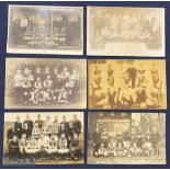 6 Real Photograph Football Teams Postcards, to include Berwick St James 1909, FU Police club 1912-