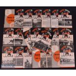 Collection of Manchester Utd home programmes 1957/58 Everton (no. 1) (has token sheet, inside page ¼