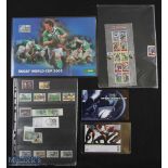 Rugby Stamp Collection: Very attractive Irish Post full mint 2007 RWC commemorative set in special