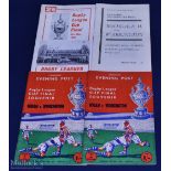 1958-66 Rugby League Cup Programmes etc (3): Two copies of the Lancs Evening Post 1958 Final