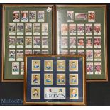 Large Glazed R Lge Card Displays, British Lions, Wigan & Leeds stars etc (3): Attractively m, f & g,