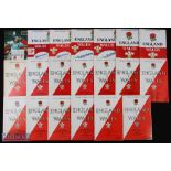 1956-1994 England v Wales Rugby Programmes (20): Terrific full run of the Twickenham issues for