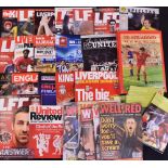 Selection of Liverpool FC memorabilia including programmes home 2000/2001 Parma, aways 2010/2011