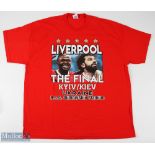 Liverpool 2018 Champions League final in Kiev souvenir shirt Fruit of the Loom original label, XL,