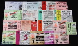 1972-2010 Wales Home 5/6 Nations Rugby Tickets (16): v England 81, 09 and both Feb & Aug 2011; v