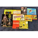 SELECTION OF VINTAGE BOARD AND OTHER GAMES including Cluedo by Waddingtons, The Visible Man by