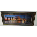 SCOTTISH SCHOOL Forth Bridge, photographic colour print, 27cm x 84cm