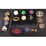 SELECTION OF BADGES some enamelled, from the Boys Brigade, Scouts and Girl Guides