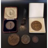 SELECTION OF AWARD MEDALS including The Aberdeenshire Bee Keepers Association in a fitted case,