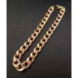 NINE CARAT GOLD CURB LINK BRACELET approximately 7 grams