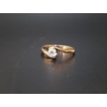 DIAMOND SOLITAIRE RING the round brilliant cut diamond approximately 0.25cts, on nine carat gold