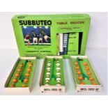 SELECTION OF SUBBUTEO including a baize playing surface, World Cup trophy, boxed, FA Cup, three goal
